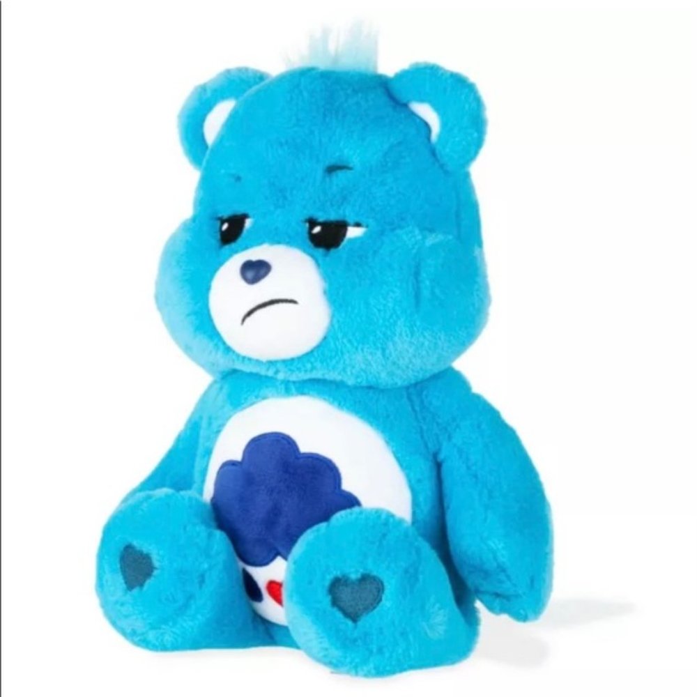 Care Bears Plush 14" Grumpy Bear with Special Care Coin New in Box